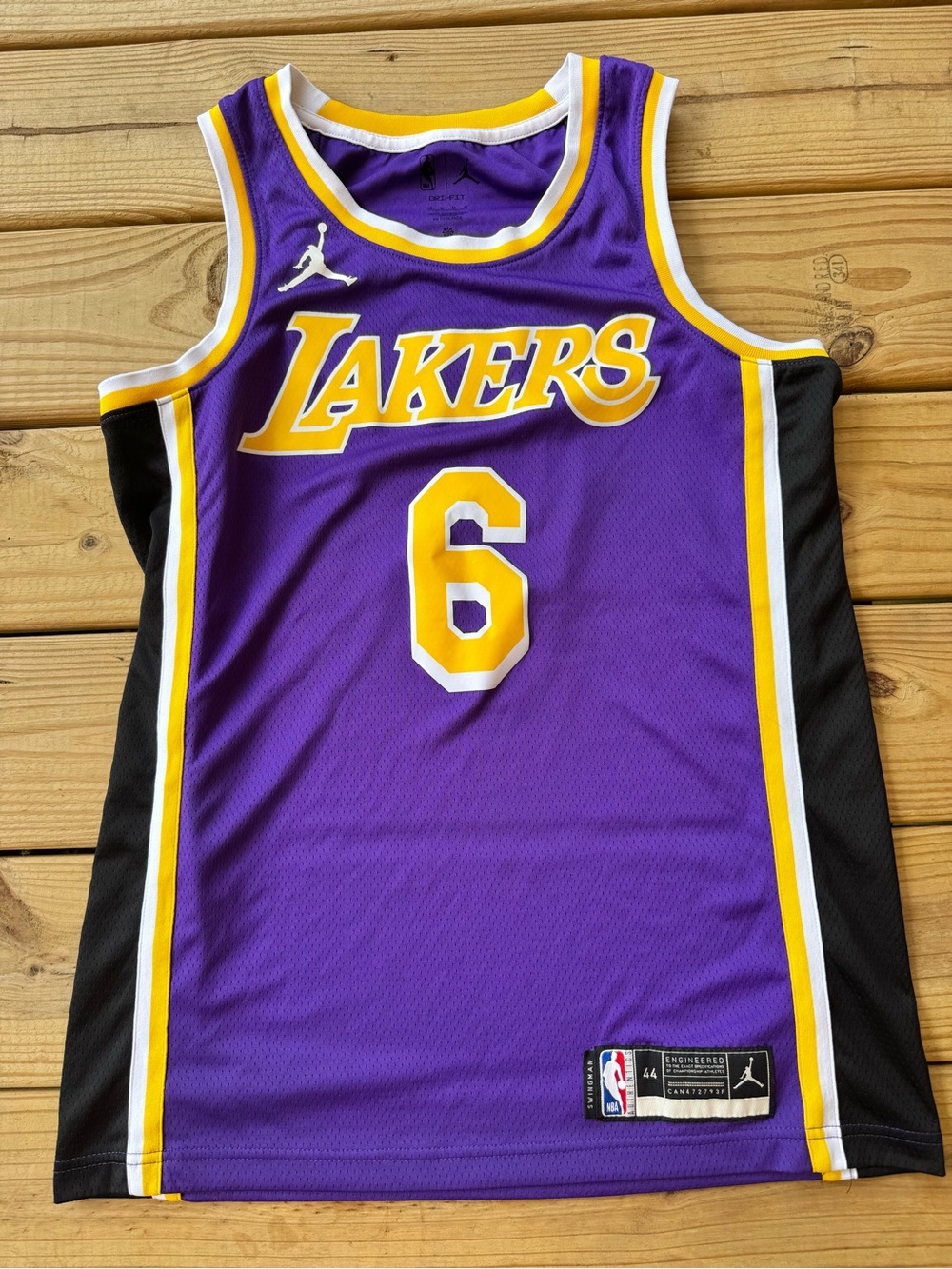 Nike LeBron James Los Angeles Lakers Purple #6 Basketball Jersey - Swingman